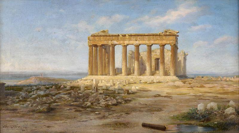 Adolf Bohm Die Akropolis oil painting picture